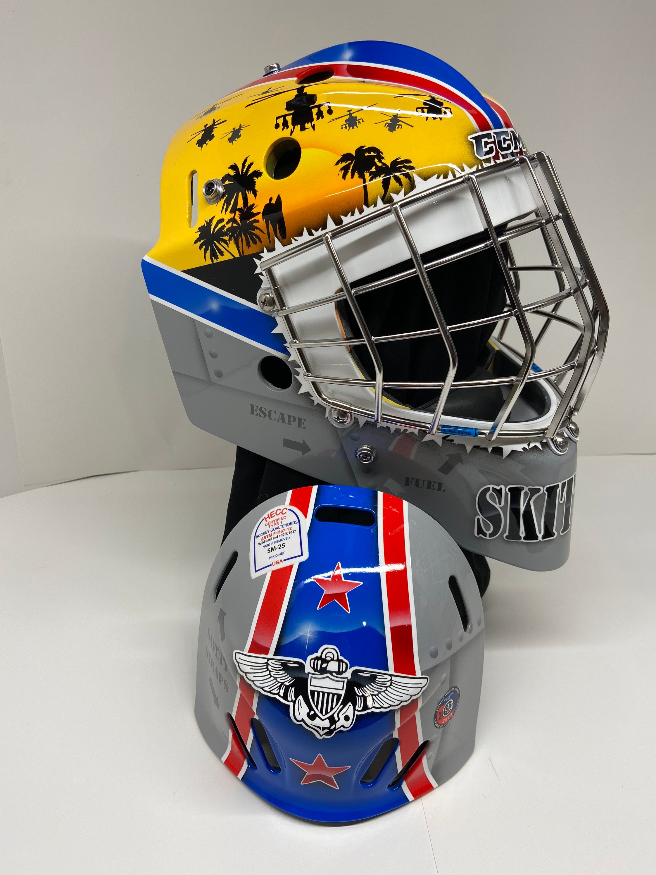 Custom Painted Goalie Masks 