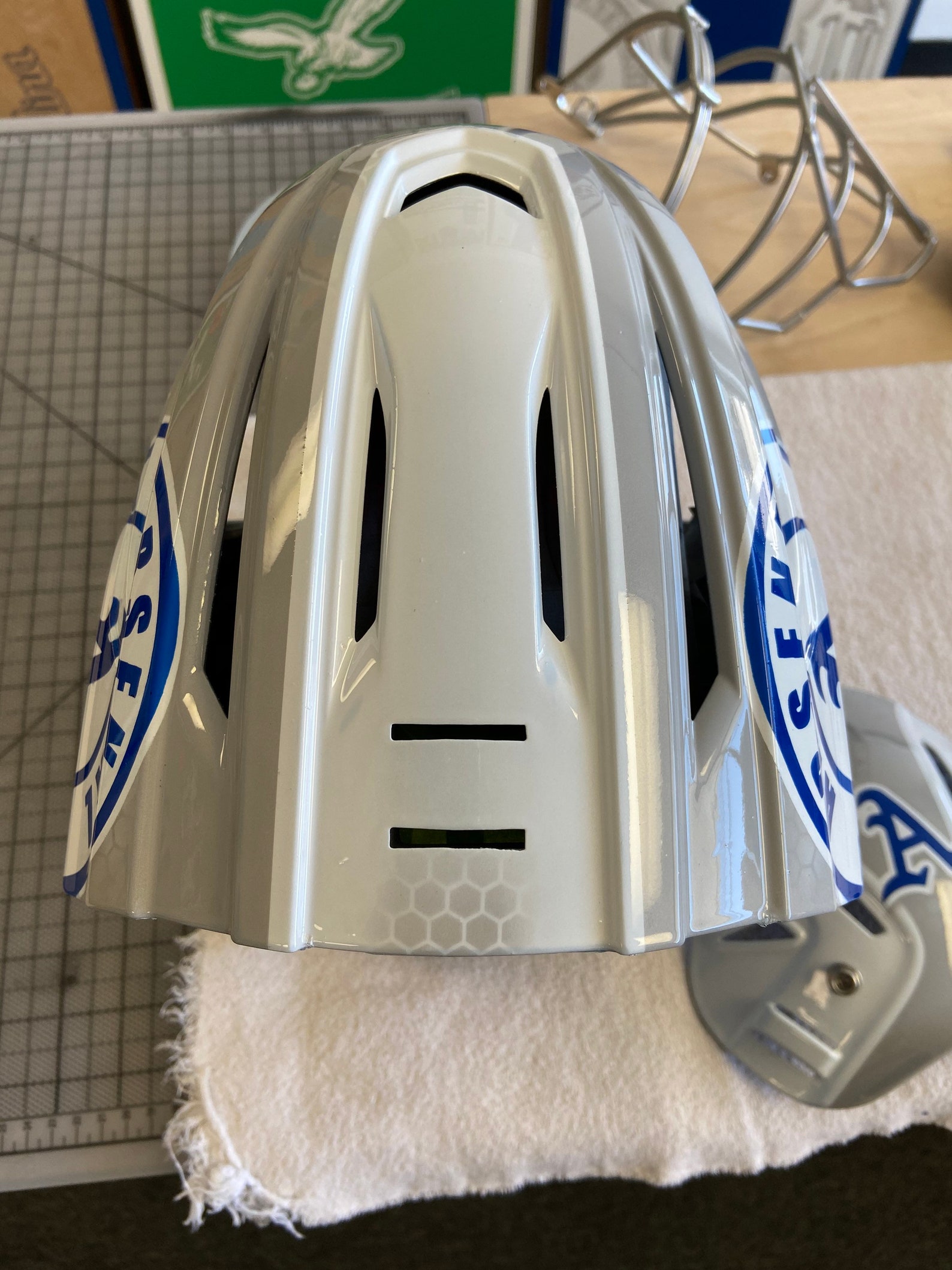 Custom painted catchers helmets Etsy.de