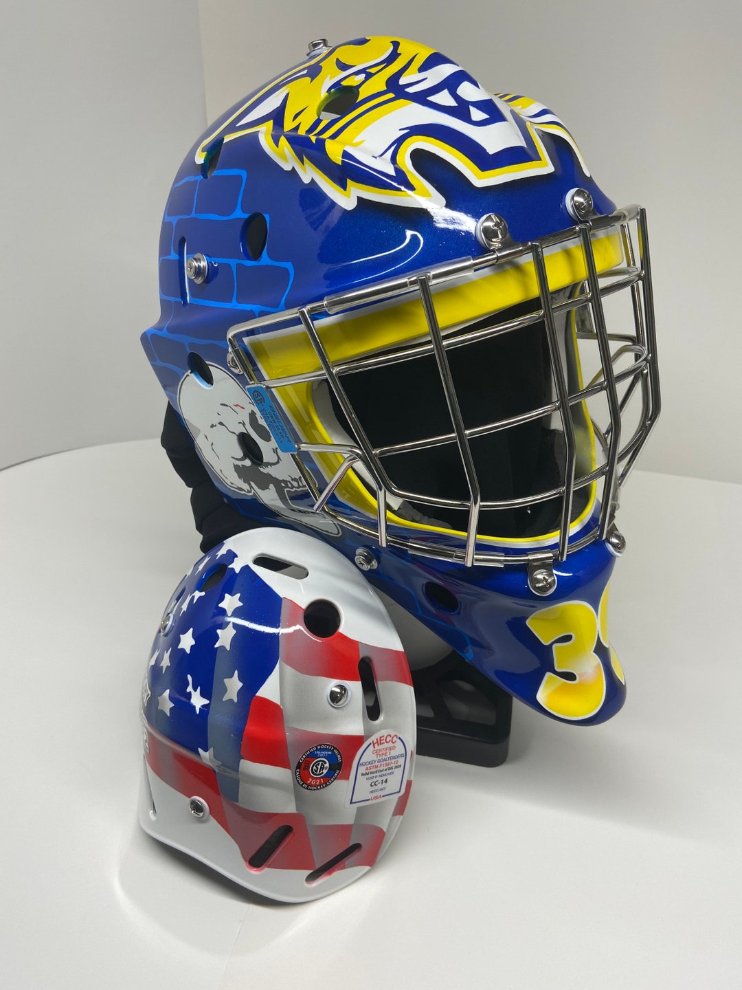 Custom Painted Goalie Masks Etsy