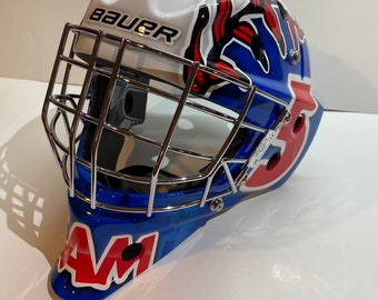 Custom painted goalie masks