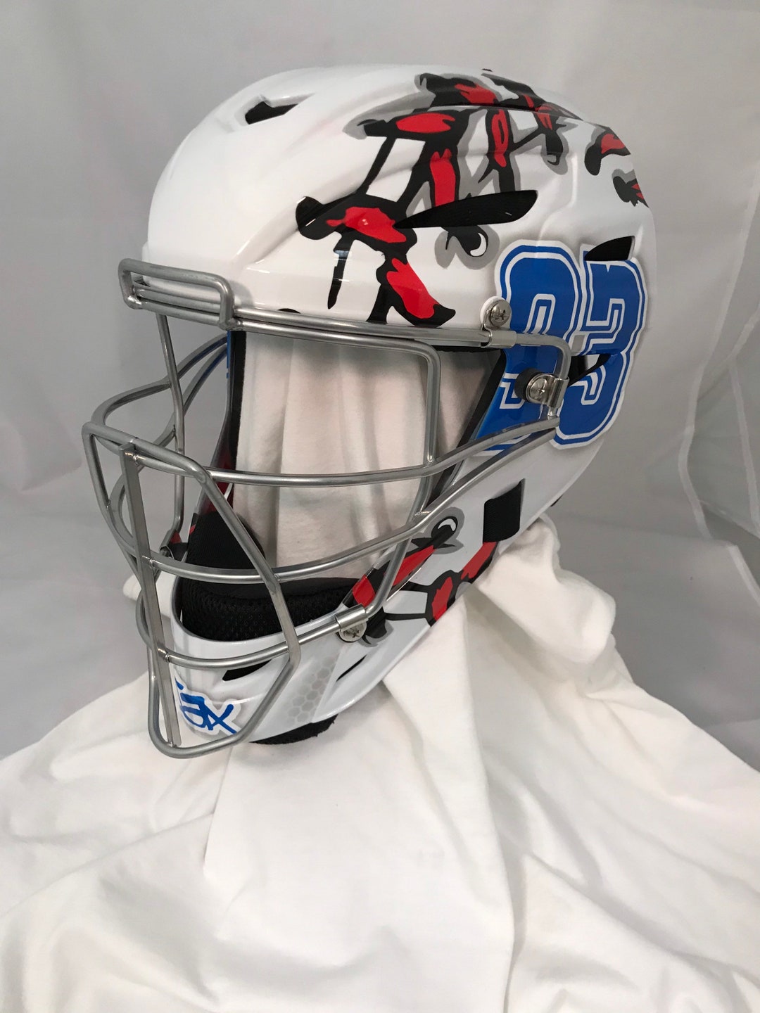 Custom Painted Catchers Helmets Etsy