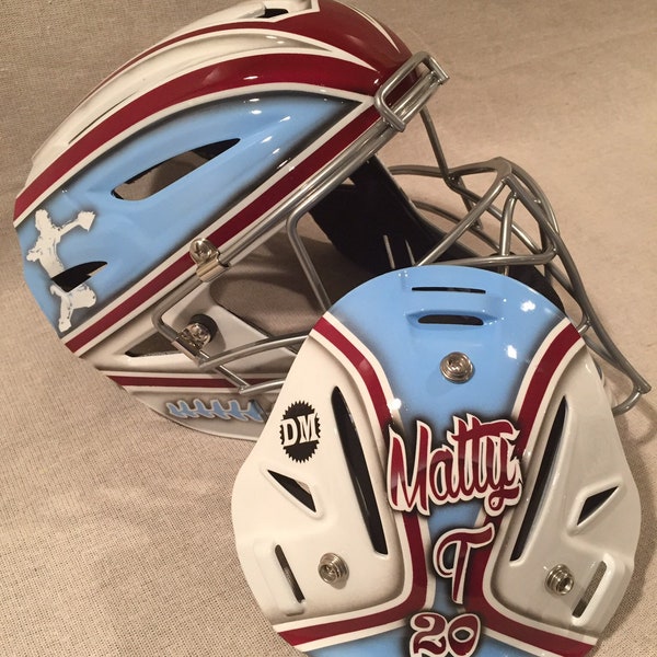 Custom painted catchers helmets