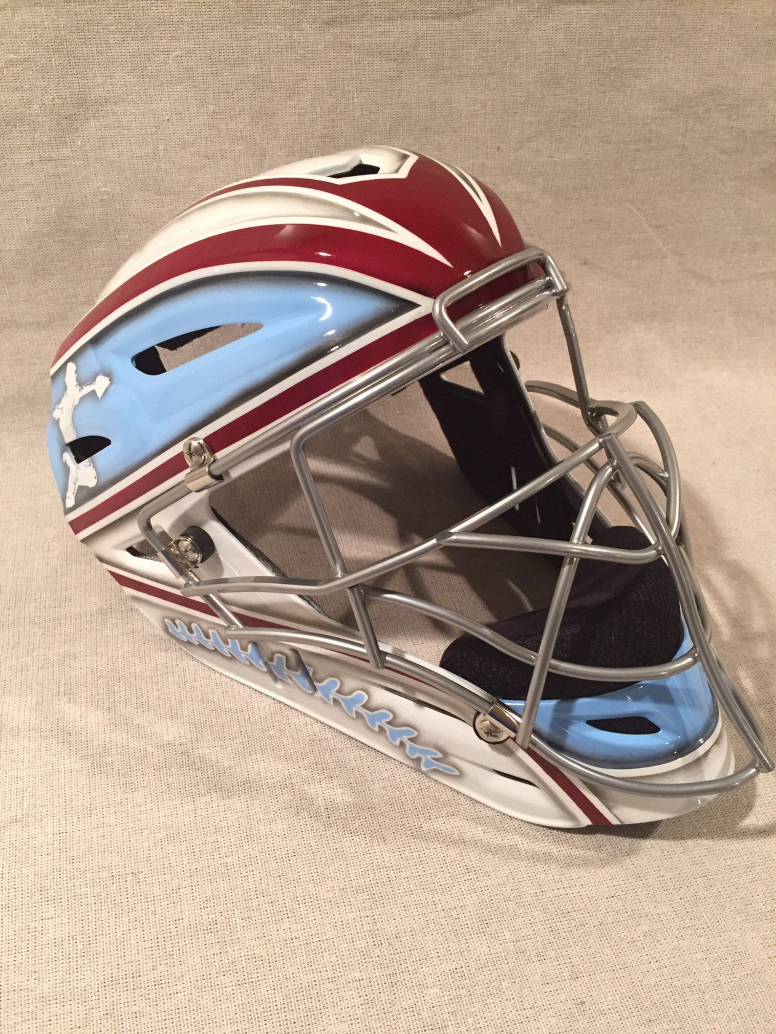 Custom painted catchers helmets Etsy