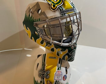 Custom painted goalie masks