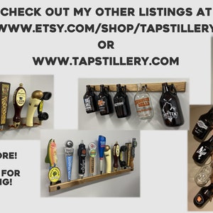Tap Handle Wall Display (rack) - Holds 6 Tap Handles - 24