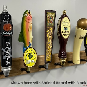 Tap Handle Wall Display (Rack) - Holds 6 Tap Handles - 24&quot; Wide