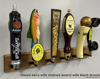 Tap Handle Wall Display (Rack) - Holds 6 Tap Handles - 24&quot; Wide