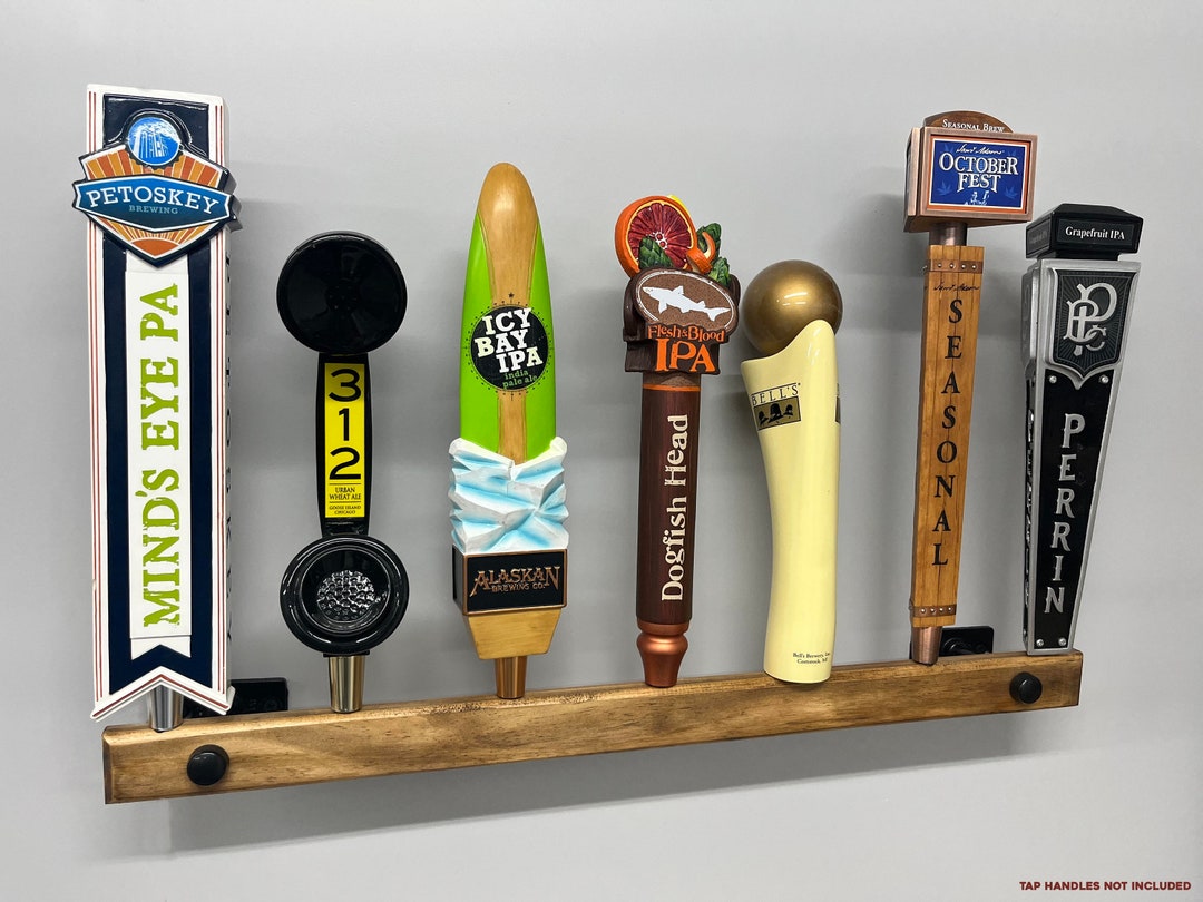 Tap Handle Wall Display stand Off Holds 7 Tap Handles 24 Wide Etsy
