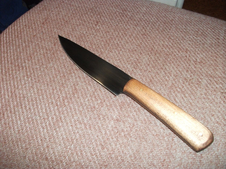 Saw Blade Steel Utility Knife, Thin Sharp Blade, Made in USA,OOAK, Very