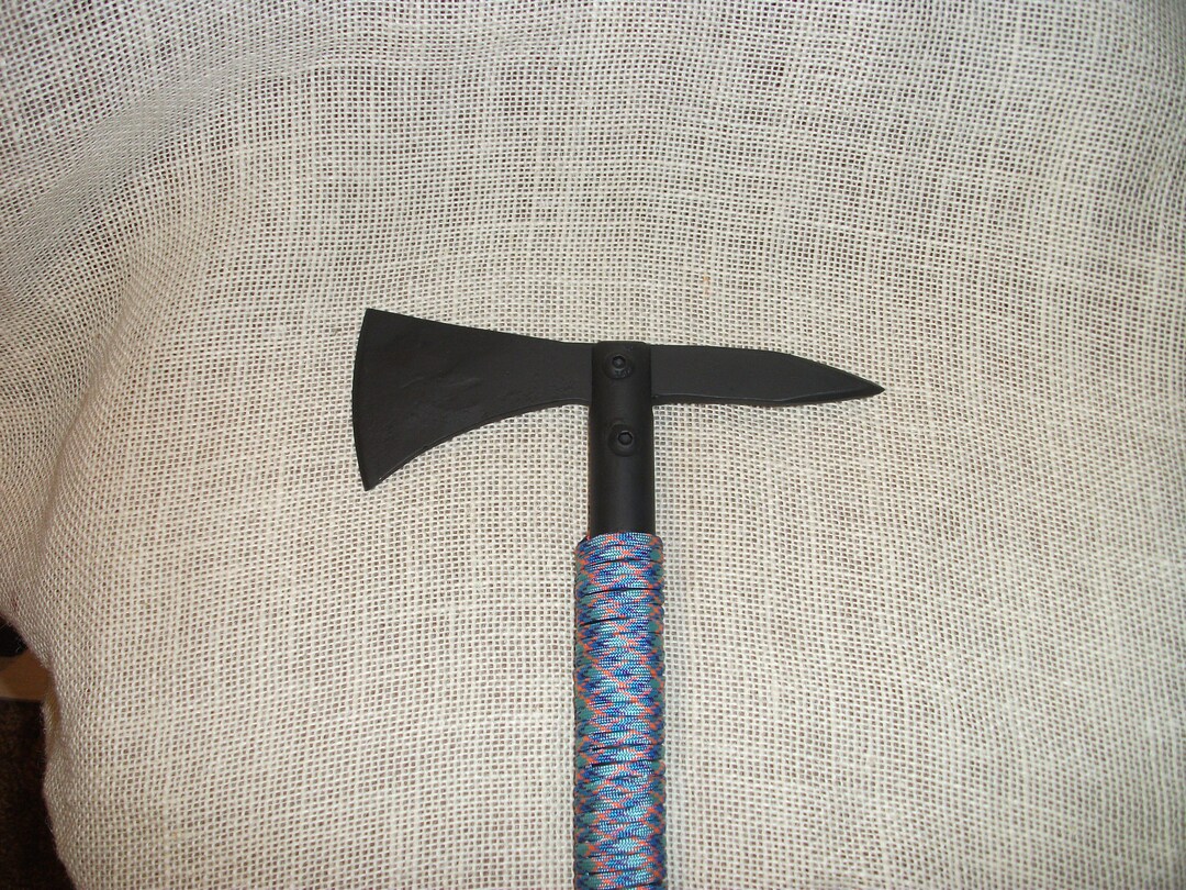 Tactical Tomahawk, Paracord Wrapped Handle,high Carbon Steel Head,ooak