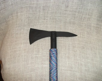 Hache de viking forgée à la main : hachette en acier au