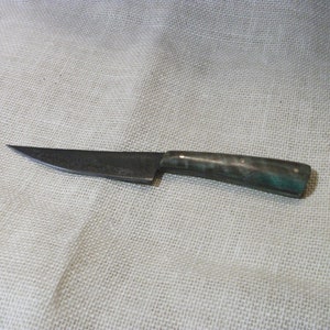 Saw Blade Steel Utility /Skinning Knife, Thin Sharp Blade, Made in USA,OOAK, very sharp