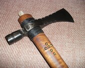 authentic hand forged pipe tomahawk, high carbon low carbon, handmade axe, custom tomahawk, OOAK, hand forged tomahawk