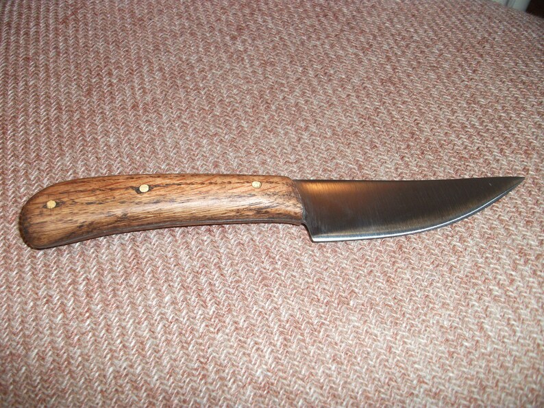 Saw Blade Steel Utility /skinning Knife, Thin Sharp Blade, Made in USA