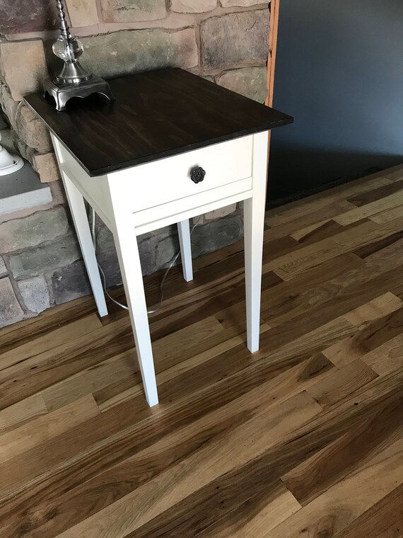 Modern Farmhouse Nightstand Or Bedside Table With Drawer In Modern Farmhouse Nightstand Or Bedside, Farmhouse Bedside Table