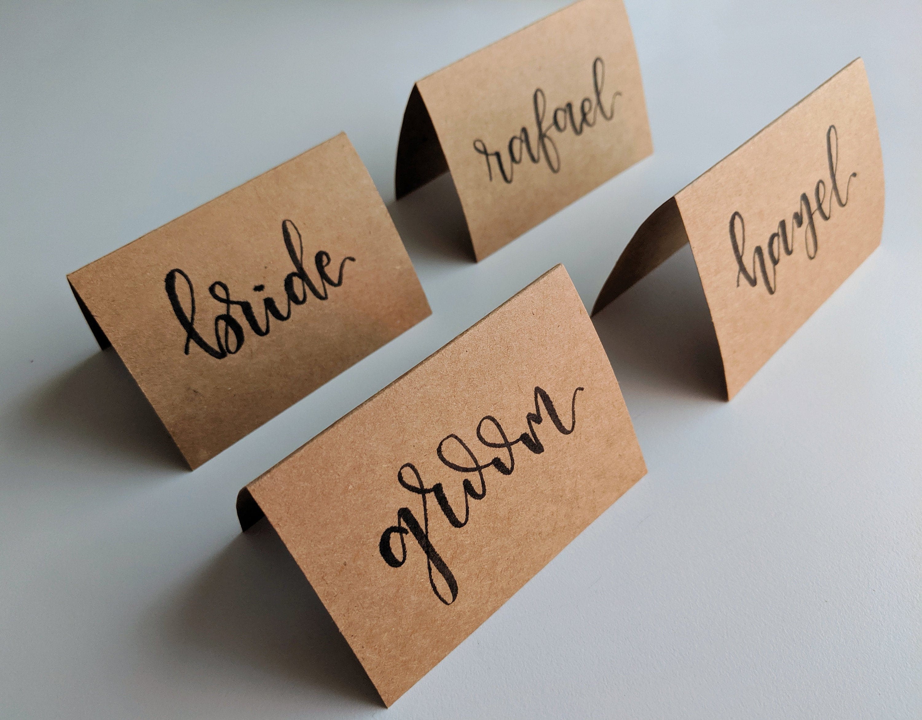 Custom Place Cards Wedding Table Cards Wedding Table Tents Etsy