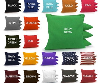 Set of 8 Cornhole Bags - Free Shipping! 26 Colors Available - High Quality Handmade - ACA Regulation