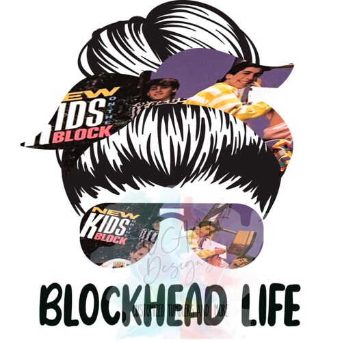BLOCKHEAD Life NKOTB New Kids on the Block PNG Etsy