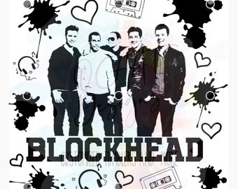 BLOCKHEAD PNG, SVG - Tumbler Design File