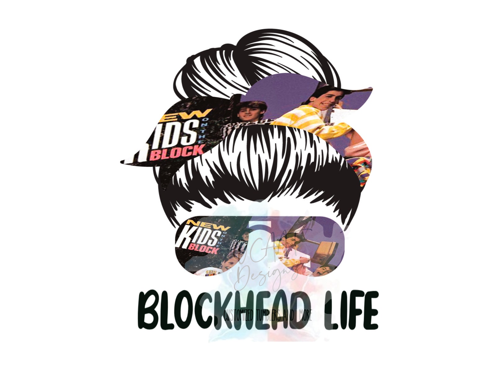 BLOCKHEAD Life NKOTB New Kids on the Block PNG Etsy