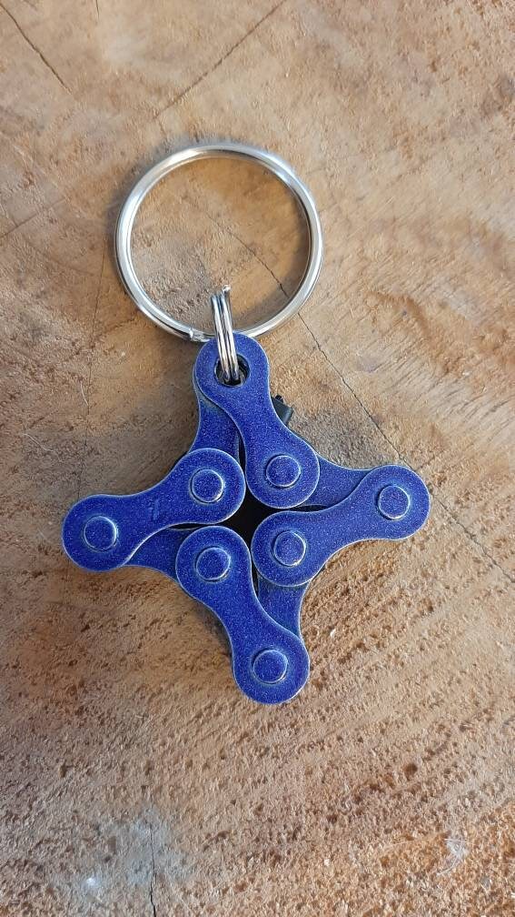 Bike Chain Keychain Etsy