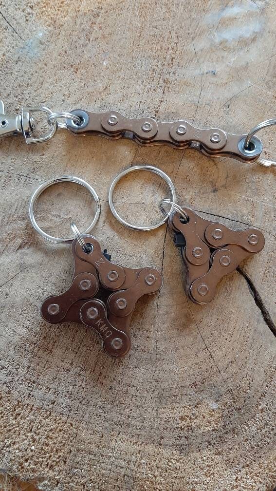 Bike Chain Keychain Etsy
