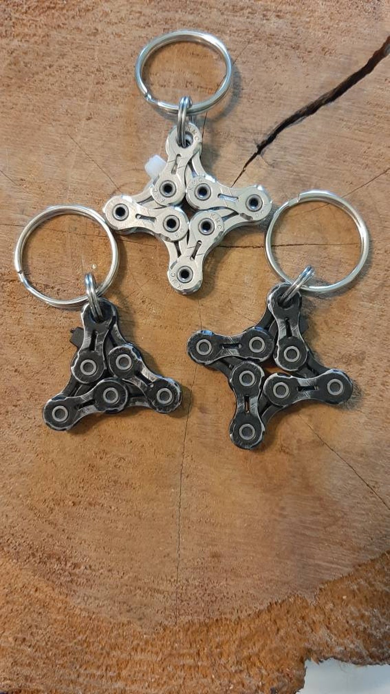 Bike Chain Keychain Etsy
