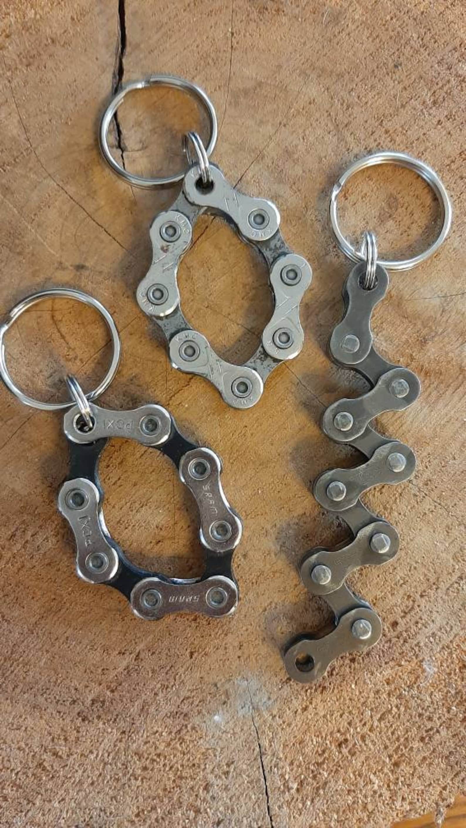 Bike Chain Keychain Etsy