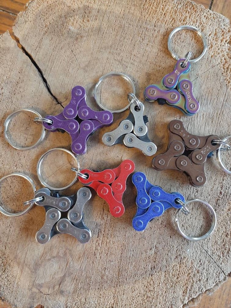 Bike Chain Keychain Etsy