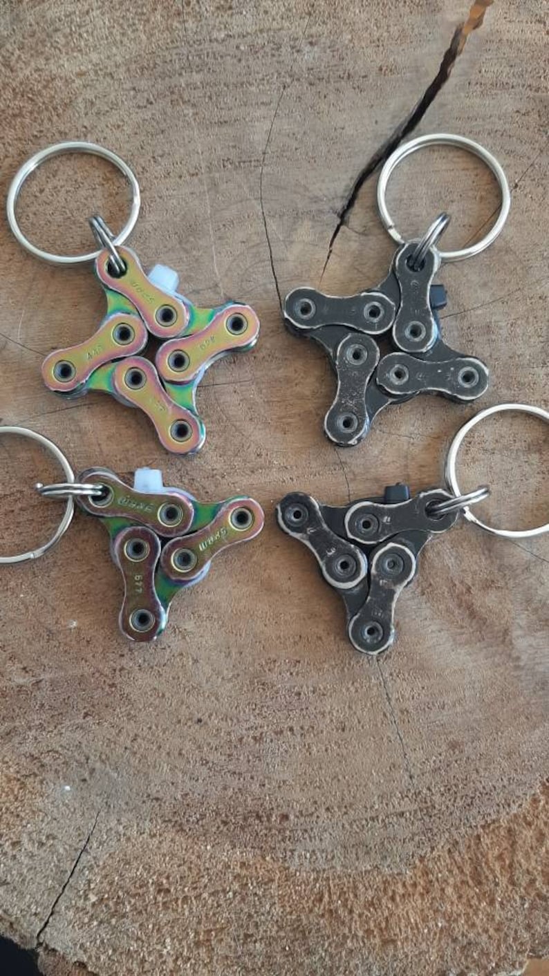 Bike Chain Keychain Etsy