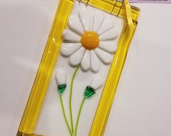 Daisey sun catcher, gift for gardener, houswarming, gifts for friends, hostess gift, gift for teacher, Mother's day, Home Decor, Floral