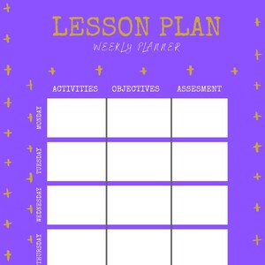 Lesson Plan | Star Theme | Teacher Lesson Planner, Lesson Plans, Lesson Planning, PDF Teacher Planner