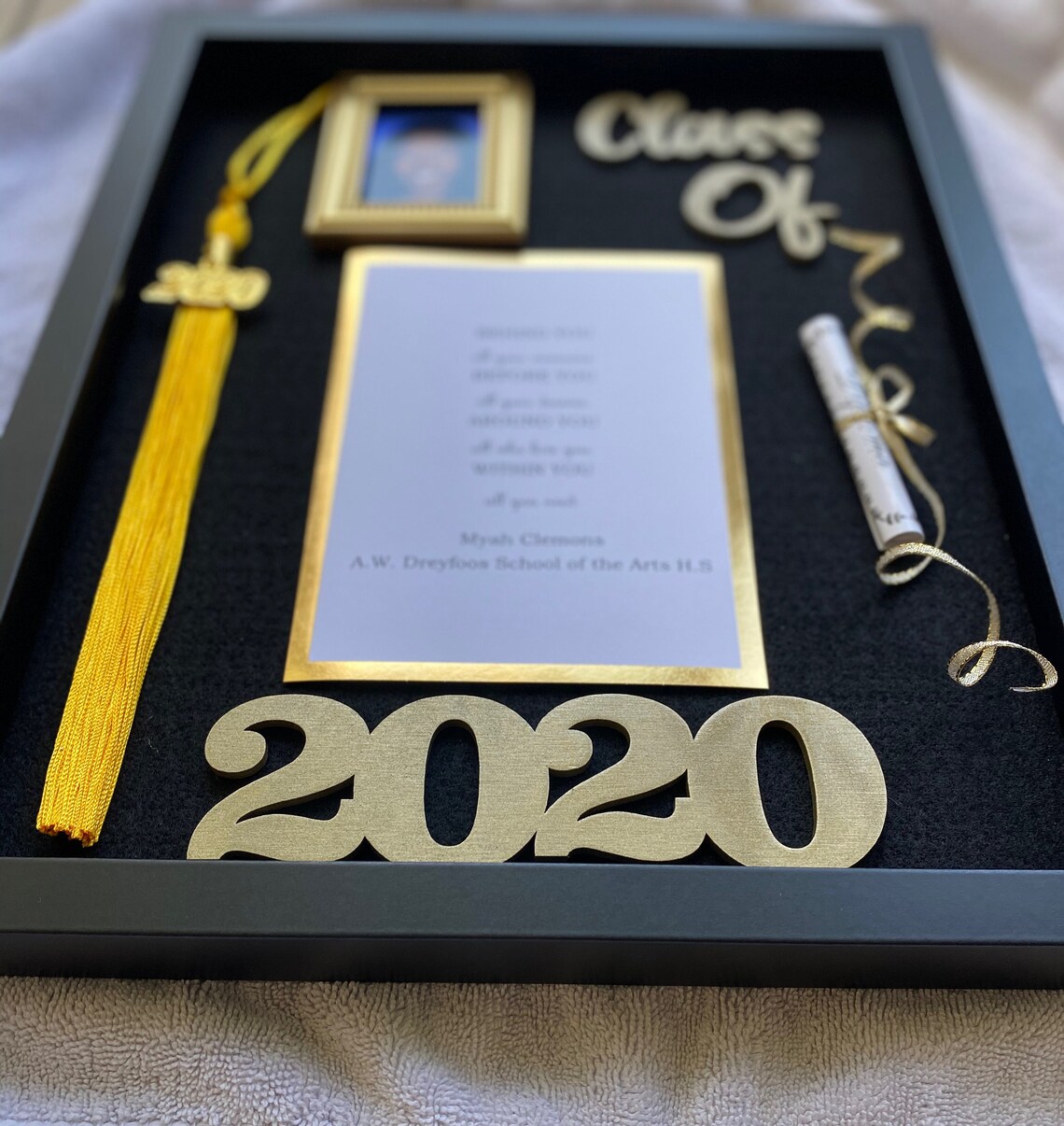 Custom Graduation Shadow Box Etsy
