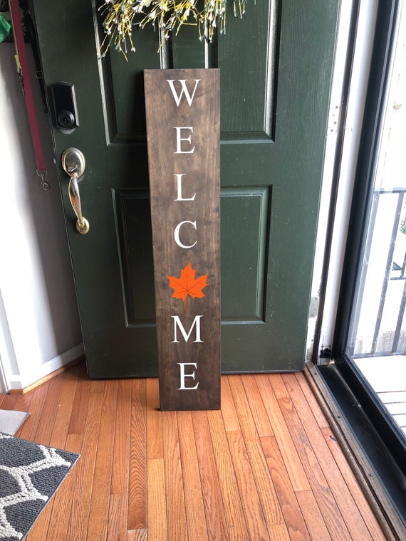 Welcome Rustic Front Porch Sign Large Front Porch Sign Etsy