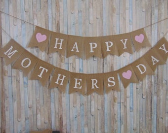 MUMMY BIRTHDAY PARTY BANNER MOTHER’S DAY BUNTING DECORATION MUMMY BIRTHDAY PARTY BANNER MOTHER’S DAY BUNTING DECORATION