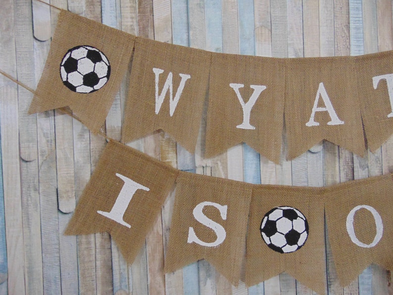 I am One Banner Soccer Decor First Birthday Soccer Banner Soccer First Birthday Custom Soccer Banner All Star Birthday