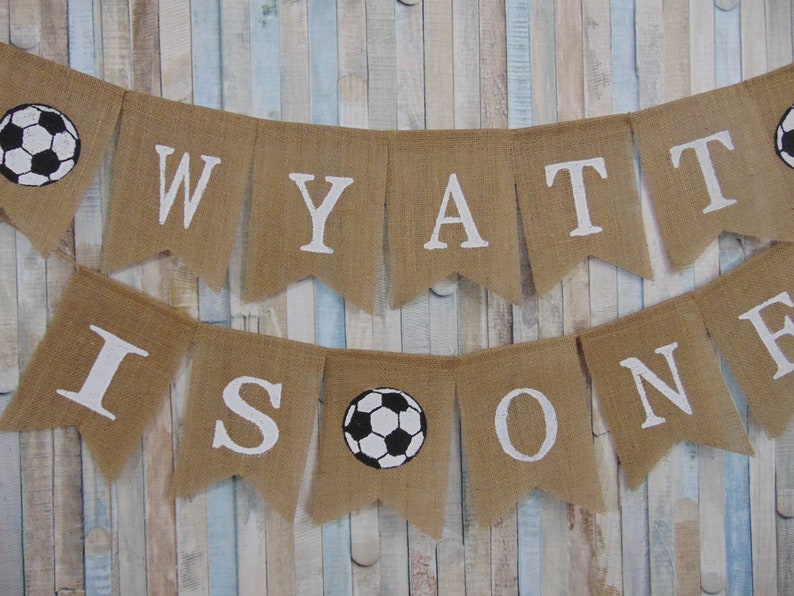 I am One Banner Soccer Decor First Birthday Soccer Banner Soccer First Birthday Custom Soccer Banner All Star Birthday