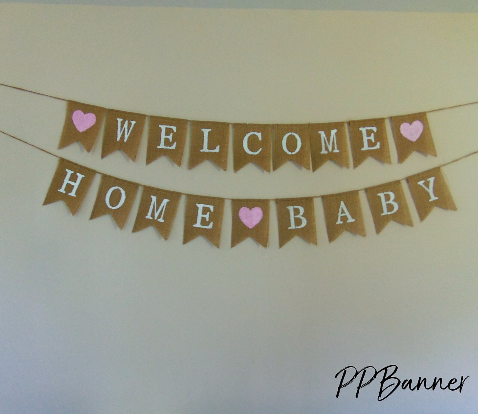 Home Baby Banner Burlap Baby Banner Home Etsy