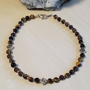 Tiger Eye ANKLE BRACELET **strength willpower confidence grounding focus luck protection healing balance courage travel anxiety boho gift
