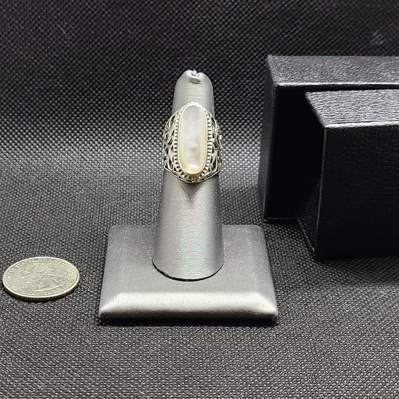 Portofino Stone Ring White Jade
