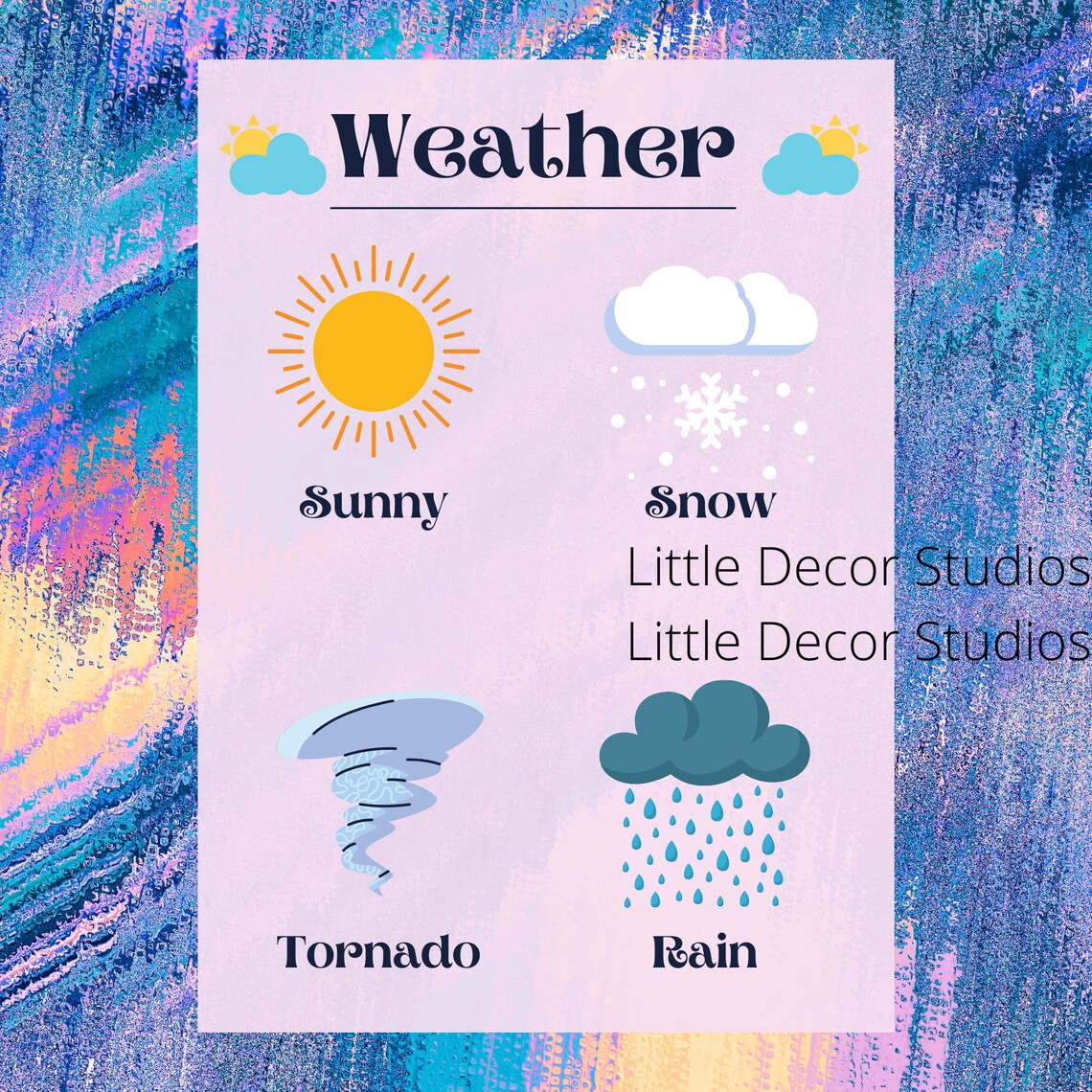 Let's Learn Digital Download Posters Etsy