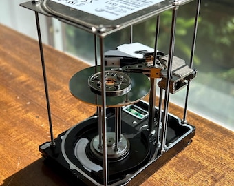 Deconsructed Exploded View Hard Disk Drive Desk Art Fidget Object