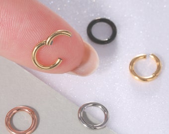 16G, 18G, 20G, Tiny Cartilage Hoop, Small Helix Hoop, 5mm Clicker Hoop, Tragus Hoop, Forward Helix Hoop, Daith Hoop, Super Tiny, Seamless