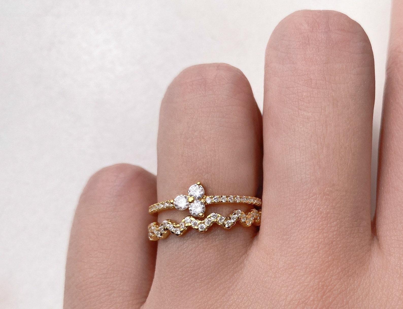 trinity ring etsy