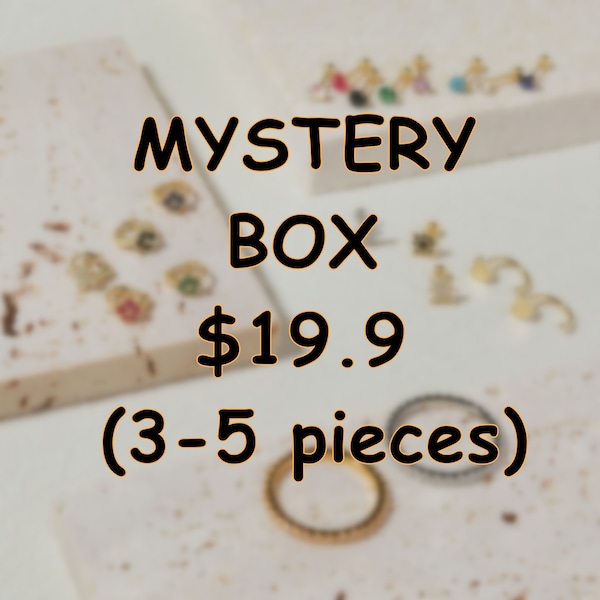 Mystery Box, Earring Sets, Blind Box,Cartilage Piercing, Piercing Jewelry, Necklace Blind Box, Stud Earrings, Mysterious Earring Set, Lucky