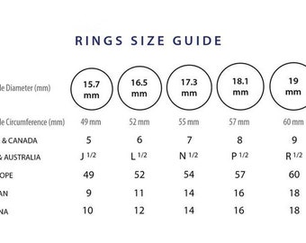 60 mm sale to ring size