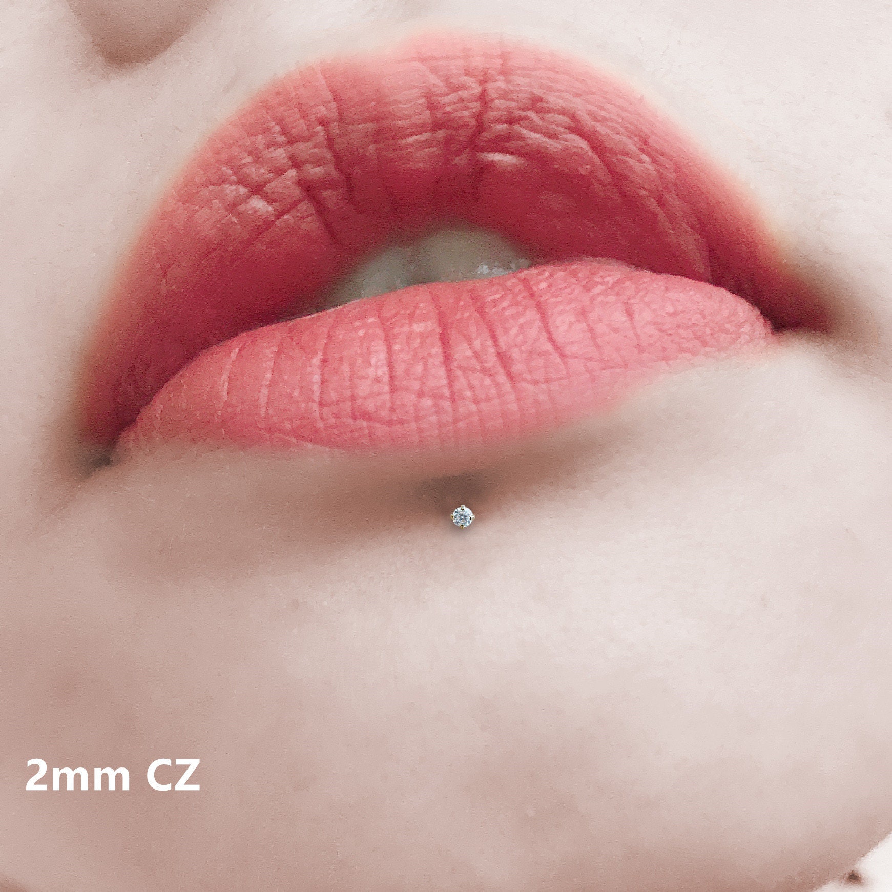 Rose Gold Labret Studs 1.5 2.5mm Forward Helix Rose Gold Etsy Canada