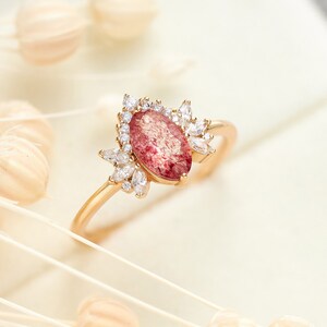 Pink gemstones shop rings