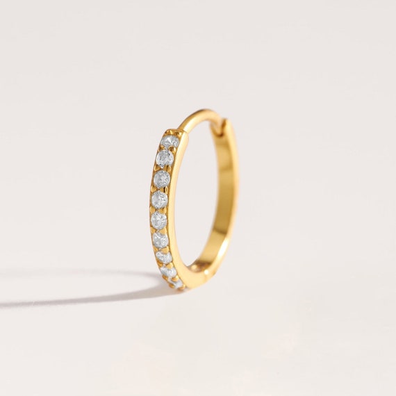 6mm diamond hoop earrings deals