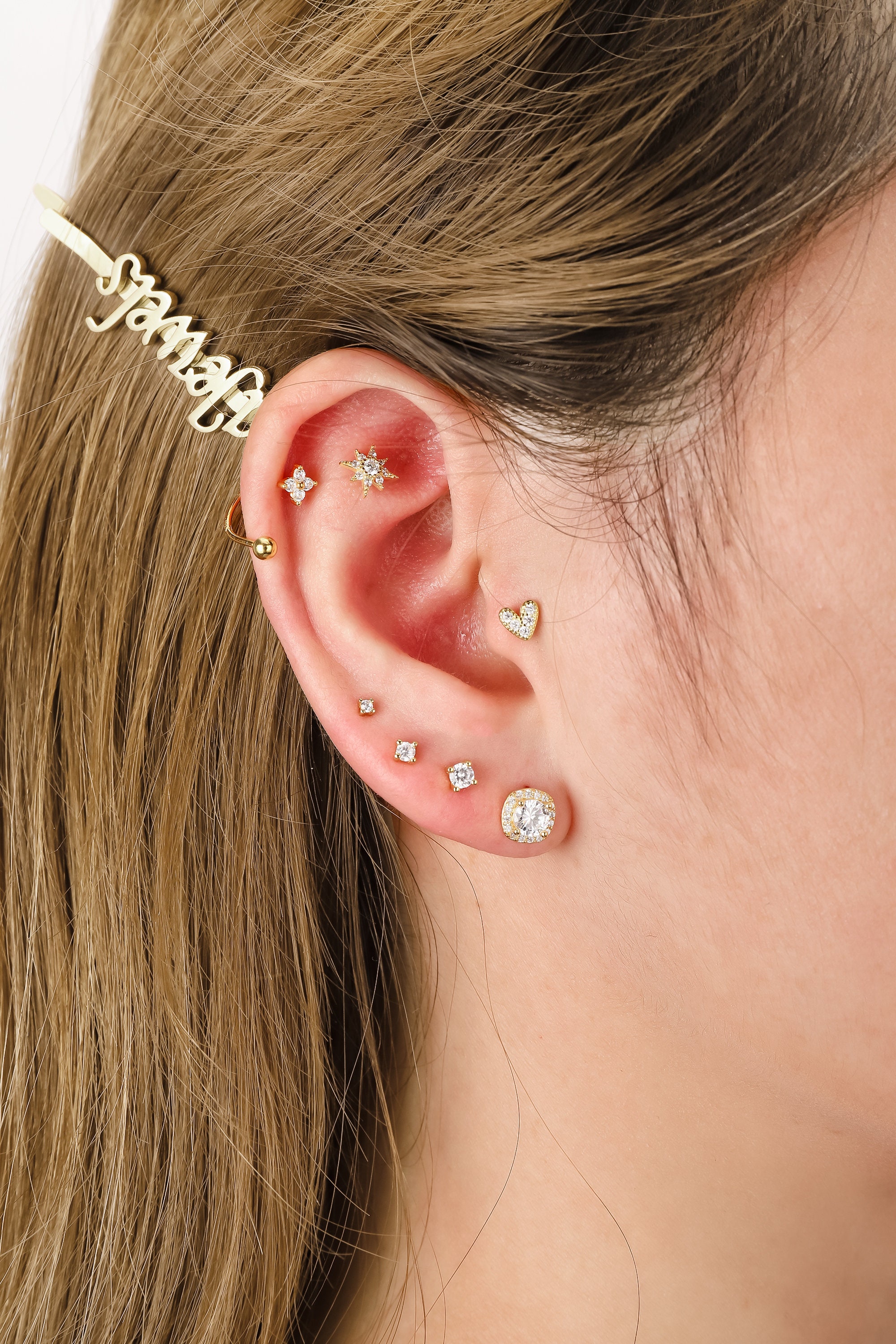 N FOR NAUSICAA EARRING STUDS